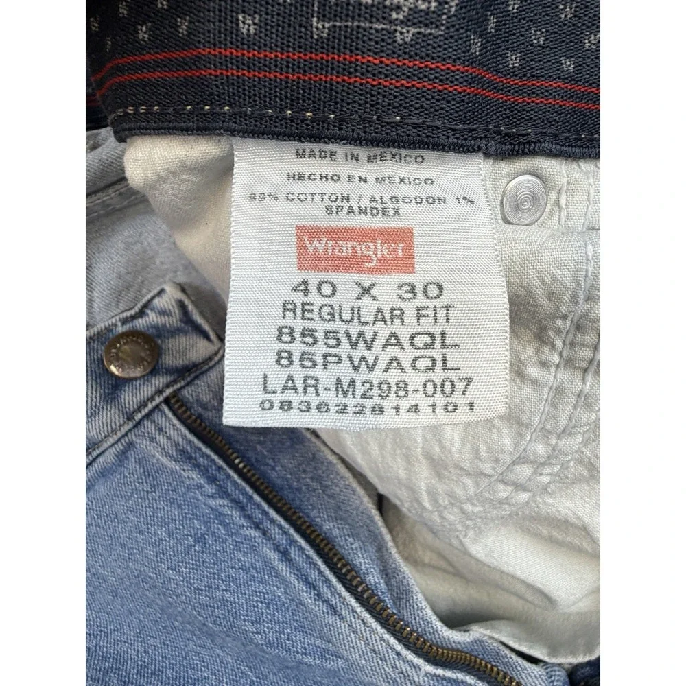 Wrangler Jeans‎ Men's Size 40 Comfort Flex Waistband Regular Fit Big Tall